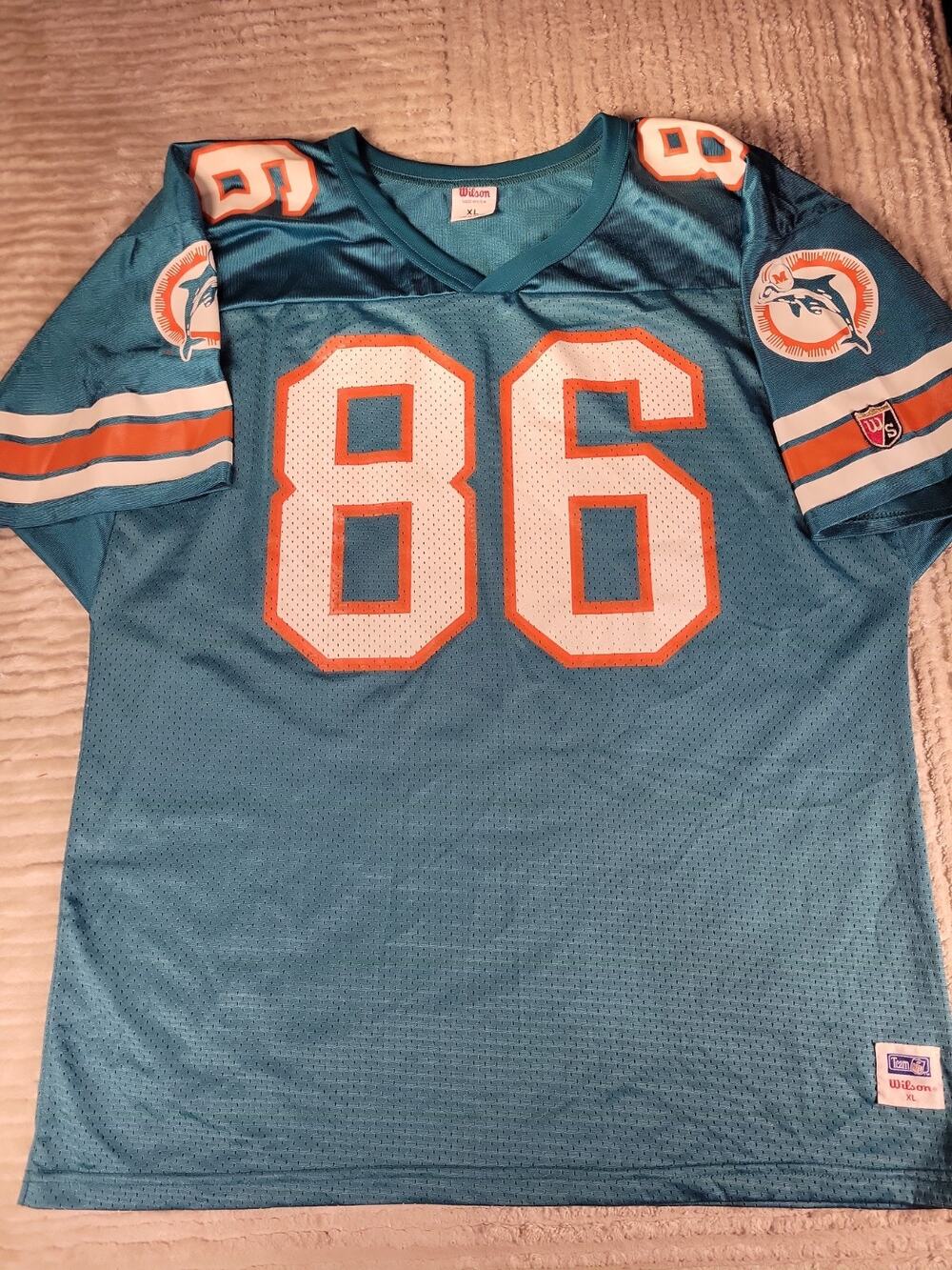 Wilson Miami Dolphins Jersey Mens Size XL Football Adult Vintage Extra-large